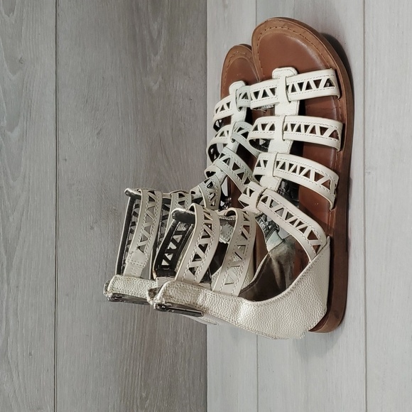 Circus by Edelman Womens Gladiator Ankle Zip Flats shoes sandals sz 9.5M - Picture 3 of 12